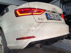 Audi A3 S3 Sedan Difüzör 2013-2016 Plastik