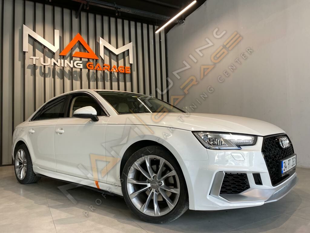 Audi A4 Rieger Yan Marşpiyel (Plastik)