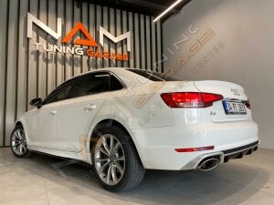 Audi A4 Rieger Yan Marşpiyel (Plastik)