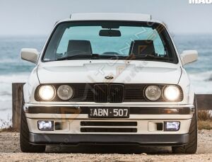 BMW E30 Ön Lip Tampon Eki Parlak Siyah
