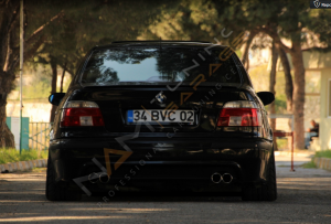 Bmw E39 Difüzör M5 Arka Tampon Eki 1995-2004 Arası Parlak Siyah
