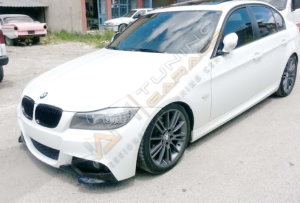 Bmw E90 LCİ Makyajlı M Tampon Ön Flap (Plastik) 2008-2011 Piano Black