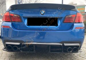 Bmw F10 3 Parça Difüzör Sağ Sol Çift Çıkış (Plastik) Piano Black 2010-2017