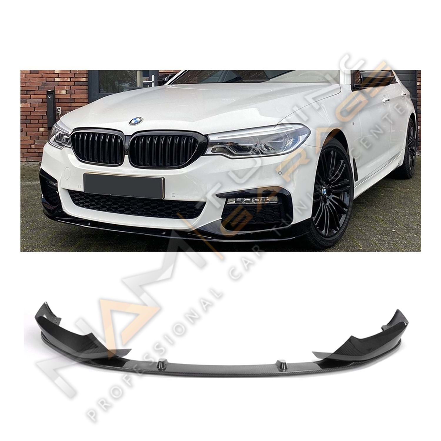 BMW G30 Sedan M Performance Ön Lip Piano Black 2017-2020