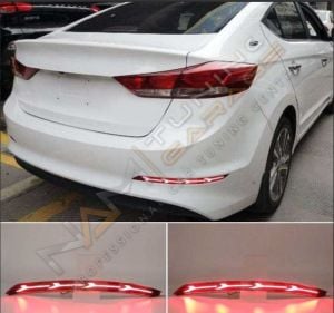 ELANTRA 2017+ AGAÇ DIZAYN ARKA SIS LEDI