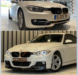Bmw F30 M-Technic Ön Lip (Plastik) Piano Black 2012-2018