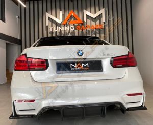 Bmw F30  F80 Vorsteiner Difüzör 2012 - 2018 (Plastik) Set 3 Parça Piano Black