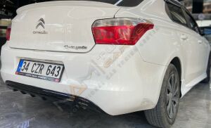 Citreon C-Elysee Arka Difüzör Celysee Arka Tampon Eki Parlak Siyah 2013+