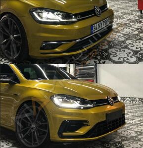 GOLF 7.5 IÇIN UYUMLU R ÖN TAMPON + PANJUR