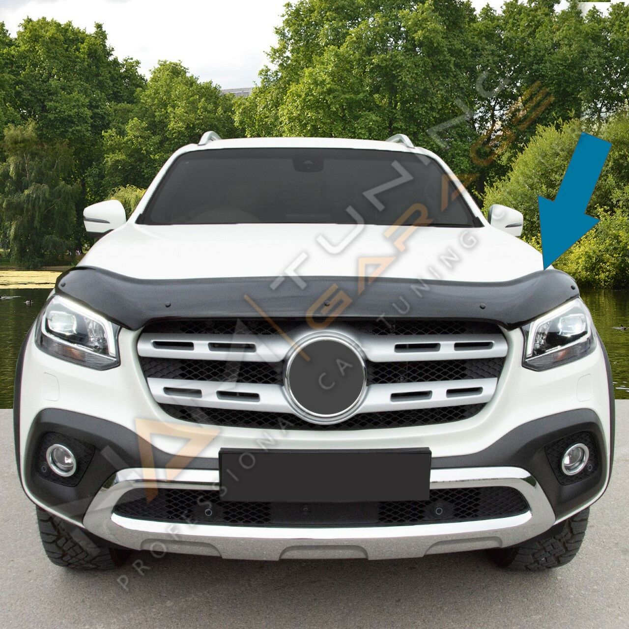 Mercedes X-Class Kaput Rüzgarlığı 2017+ Parlak Siyah Xclass