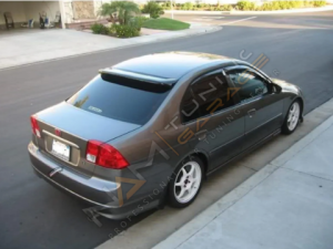 Honda Civic Vtec 2 Cam Üstü Spoiler (Plastik) Piano Black