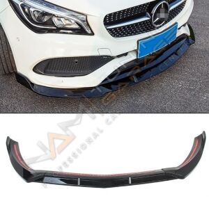 MERCEDES W117 CLA IÇIN UYUMLU CLA (2013-2019) ÖN LIP - PIANO BLACK (PARLAK SIYAH)