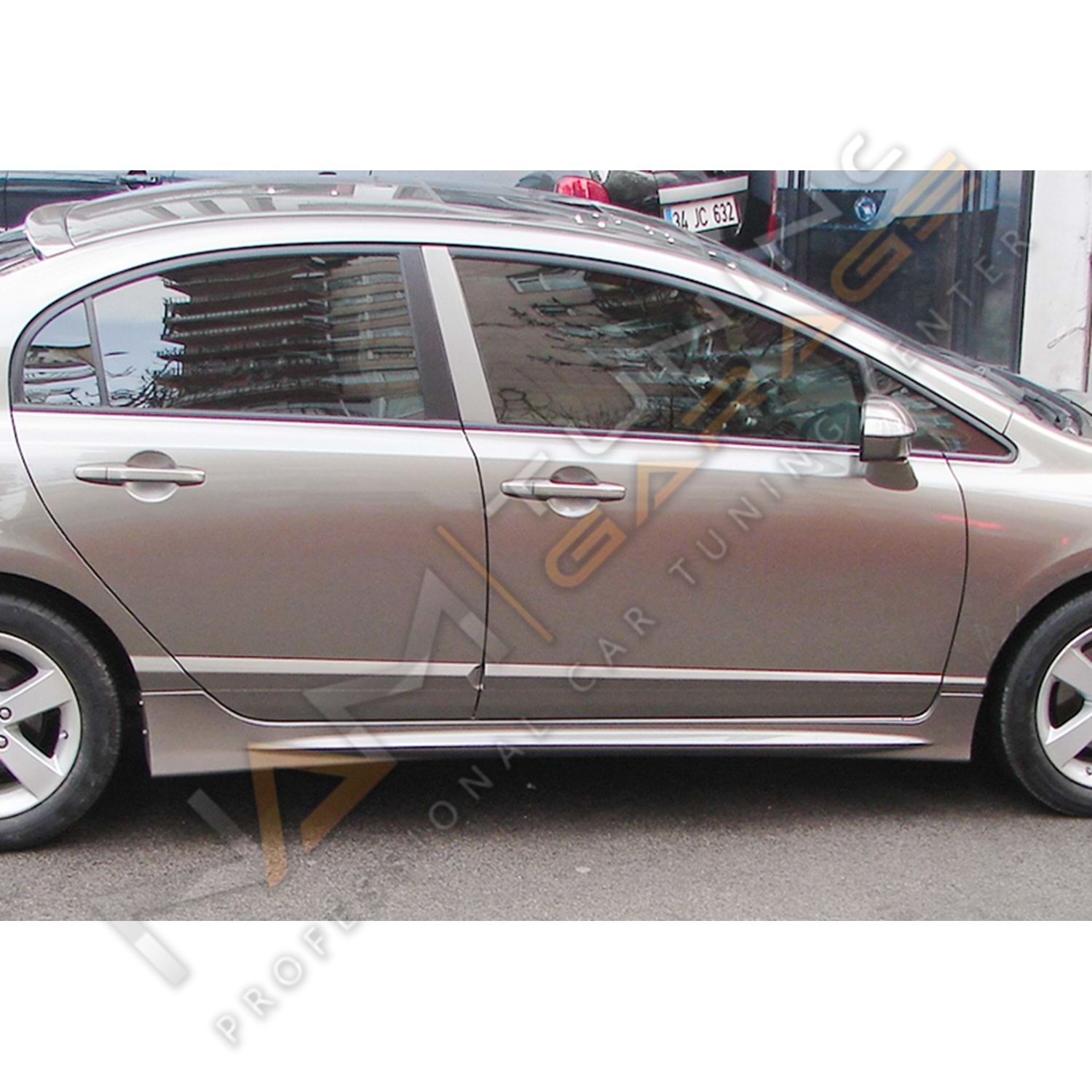 Honda Civic Fd6 Mugen RR Yan Ek Marşpiyel (Plastik) 2006-2011 arası