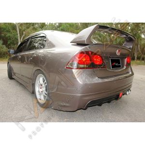 Honda Civic Fd6 Mugen RR Arka Ek (Plastik) Sağdan Çift Çıkışlı