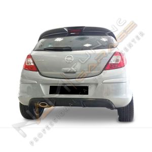 Opel Corsa D Style Difüzör Parlak Siyah 2011-2014 Sol Tekli Çıkış
