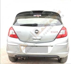 Opel Corsa D Style Difüzör Parlak Siyah 2011-2014 Sol Tekli Çıkış