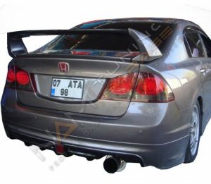 Honda Civic Fd6 Mugen RR Arka Ek (Plastik) Sağdan Çift Çıkışlı