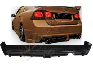 Honda Civic Fd6 Mugen RR Arka Ek (Plastik) Sağdan Çift Çıkışlı