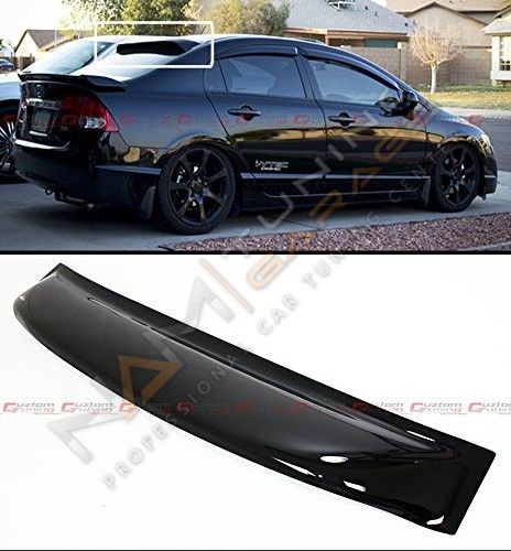 Honda Civic Fd6 Civic Cam Üstü Spoiler (Plastik) Piano Black