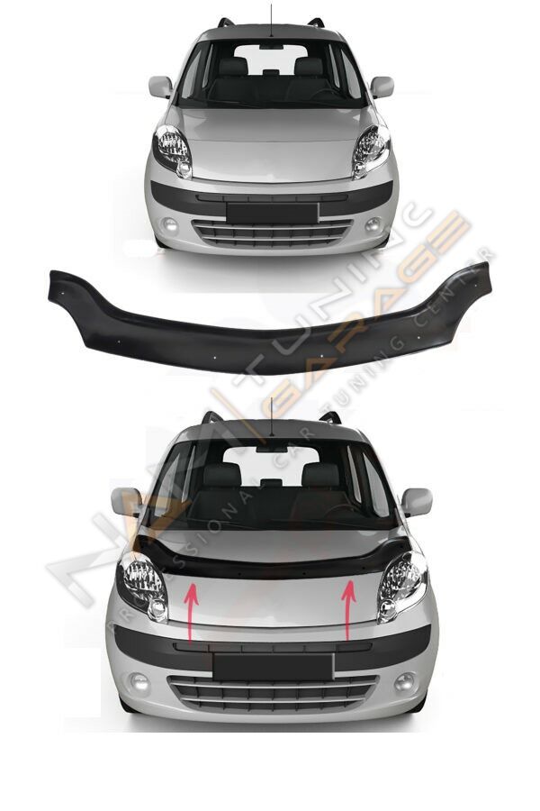 Renault Kangoo Kaput Rüzgarlığı 2008-2012 arası Parlak Siyah