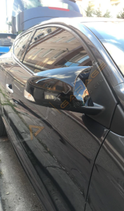 Renault Megane 3 Batman Yarasa Ayna Kapağı Piano Black / 2008-2016