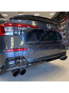 Honda Civic FE Arka Ek Difüzör (Plastik) Piano Black 2022+