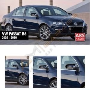 Vw Passat B6 Batman Yarasa Ayna Kapağı Piano Black / 2005-2010