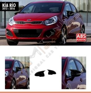 Kia Rio Batman Yarasa Ayna Kapağı Sinyalli Piano Black / 2012 - 2016