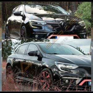 Renault Megane 4 Batman Yarasa Ayna Kapağı Piano Black / 2016 Sonrası