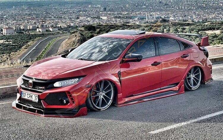 Honda Civic Fc5 Ön Lip Custom (Plastik) Boyasız