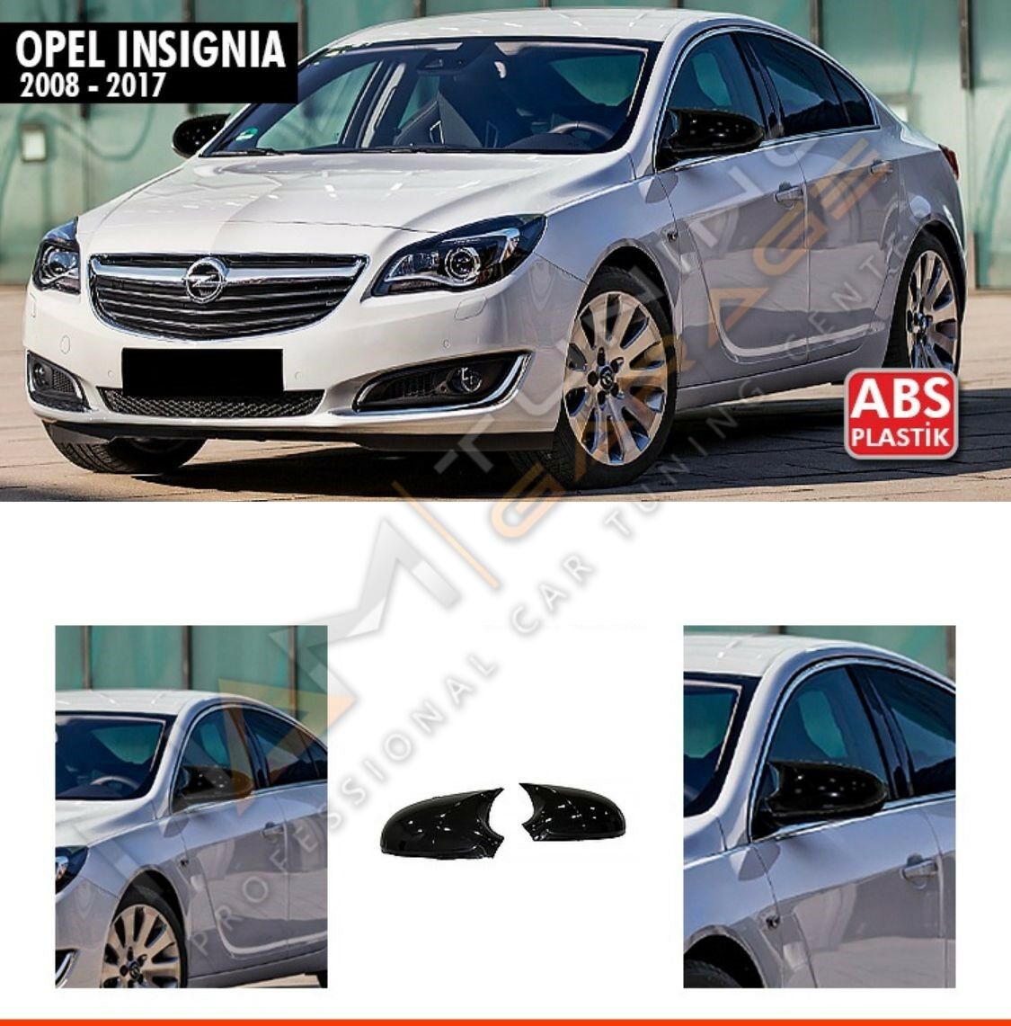 Opel insignia A Batman Yarasa Ayna Kapağı Piano Black / 2008-2017