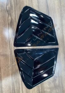 Honda Civic FC5 Kelebek Cam Vizörü (Plastik) Piano Black Vakum Plastik
