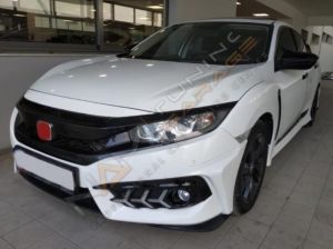 HONDA CIVIC FC5 2016-2020 IÇIN UYUMLU ÖN PANJUR TYPE-R MAKYAJSIZ KASA