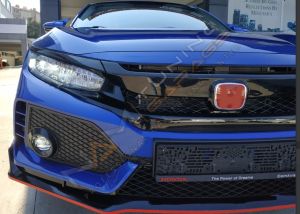 HONDA CIVIC FC5 2016-2020 IÇIN UYUMLU ÖN PANJUR TYPE-R MAKYAJSIZ KASA