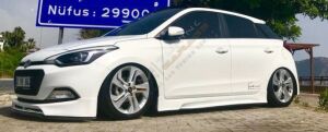 Hyundai i20 Custom Yan Marşpiyel (Plastik) Boyasız