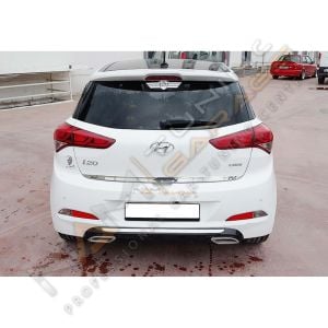 Hyundai i20 Egzoz Görünüm Difüzör (Plastik) Piano Black 2014-2018