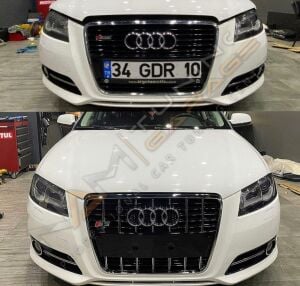 AUDİ A3 S3 PANJUR SIYAH / KROM 2008-2012