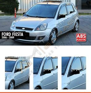 Ford Fiesta MK5 Batman Yarasa Ayna Kapağı Piano Black / 2006-2008