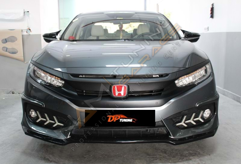 Honda Civic FC5 Batman Yarasa Ayna Kapağı Piano Black / 2016-2021