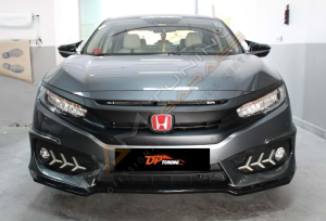 Honda Civic FC5 Batman Yarasa Ayna Kapağı Piano Black / 2016-2021