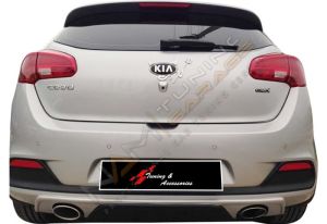 Kia Ceed Difüzör Piano Black Sağ Sol Tekli Çıkış 2012-2015