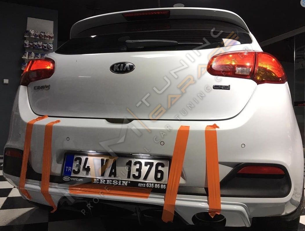 Kia Ceed Difüzör Piano Black Sağ Sol Tekli Çıkış 2012-2015
