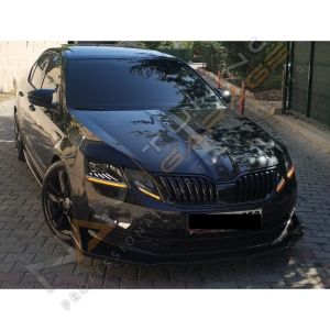 Skoda Octavia Mk3 Batman Yarasa Ayna Kapağı Piano Black / 2013-2020