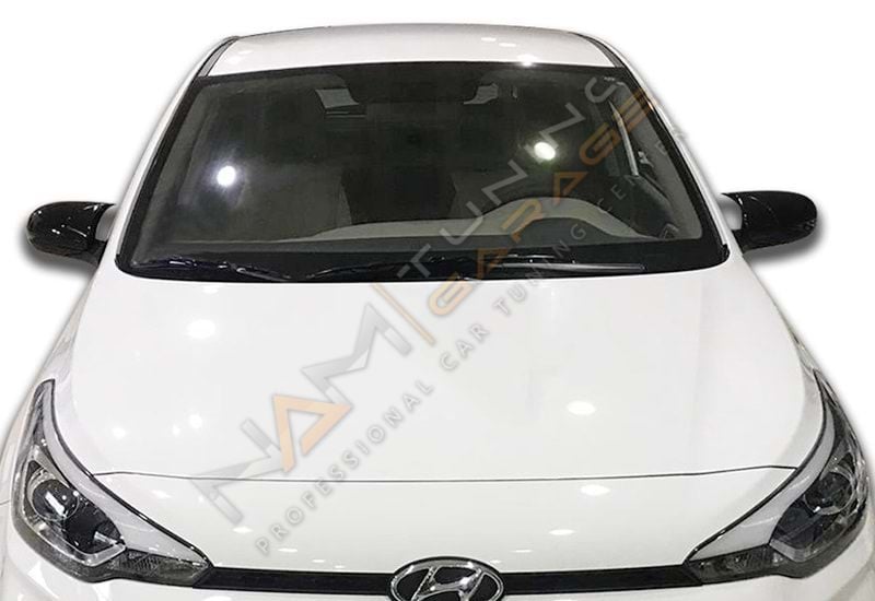 Hyundai i20 Batman Sinyalsiz Yarasa Ayna Kapağı Piano Black / 2014-2020