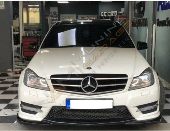 Mercedes W204 C180 Makyajlı Ön Ek 2011-2014 arası Parlak Siyah