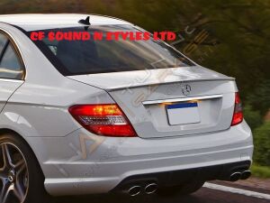 Mercedes W204 C180 Makyajsız Difüzör (Plastik) Piano Black 2007-2011