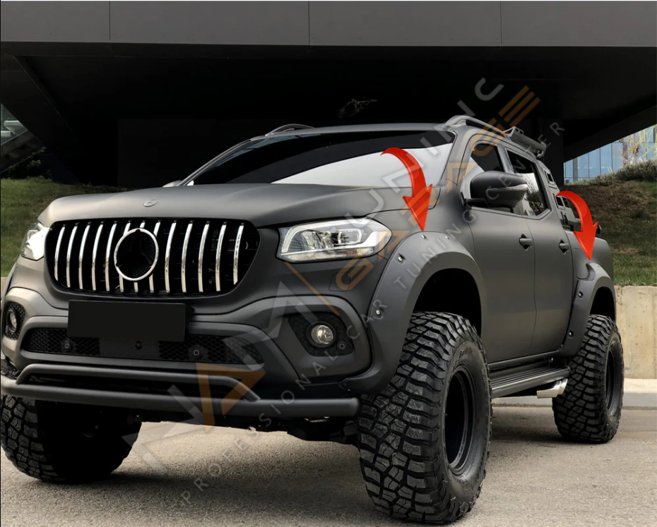 Mercedes X-Class Dodik Seti Çamurluk Kaplama 4 parça Xclass