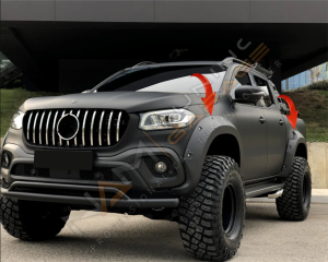 Mercedes X-Class Dodik Seti Çamurluk Kaplama 4 parça Xclass
