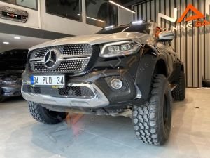 Mercedes X-Class Jumbo Dodik Seti Geniş Çamurluk Kaplama 4 parça Xclass