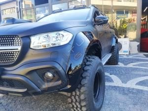 Mercedes X-Class Jumbo Dodik Seti Geniş Çamurluk Kaplama 4 parça Xclass
